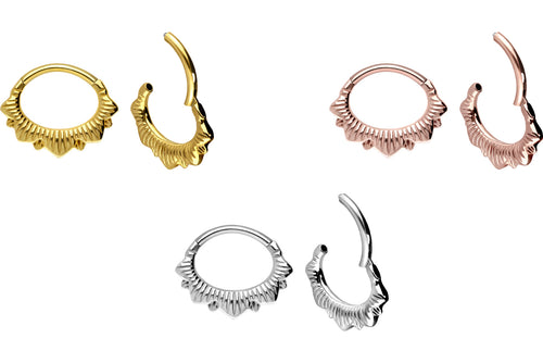 Clicker Ring Oval Oriental Septum Daith piercinginspiration®