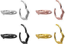 Carica l'immagine nel visualizzatore della galleria, Clicker Ring Snake Rotated piercinginspiration®