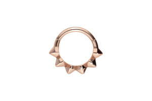 Clicker Ring 6 Spitzen Segmentring piercinginspiration®