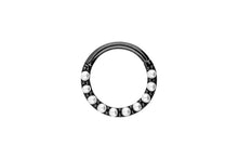 Upload the image to the gallery viewer, Clicker Ring 14 pearl segment ring piercinginspiration®