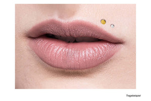 Piercing de oreja de disco plano con rosca hembra Mini Labret redondo de titanio piercinginspiration®