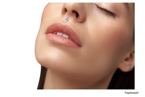 PTFE Titanium Internal Thread Labret Crystal Rhombus Barbell Internal Thread Ear Piercing piercinginspiration®