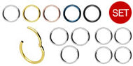 Spar-Set Basic Ring Clicker Titan piercinginspiration®