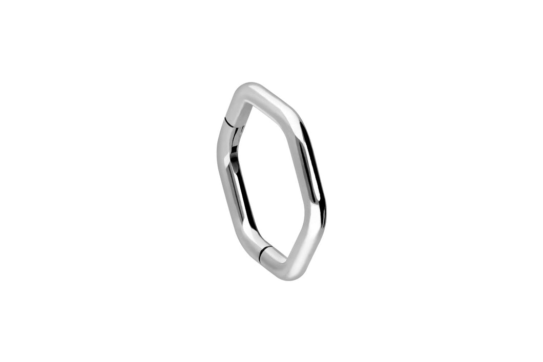 Titan Sechseck 6 Eck Clicker Ring piercinginspiration®