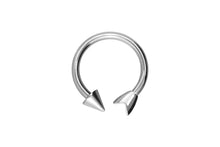 Load image into gallery viewer, Titanium Internally Threaded Horseshoe Arrow Ring Barbell piercinginspiration®
