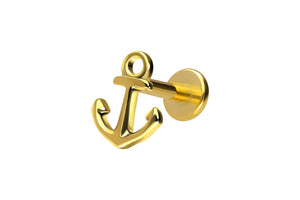Titanium internal thread Labret anchor ear piercing piercinginspiration®