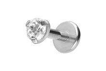 Load image into gallery viewer, Titanium Internal Thread Set Crystal Round Labret Ear Piercing piercinginspiration®
