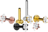 Titan Kristall Oval Tropfen Labret Ohrpiercing piercinginspiration®