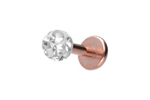Upload the picture to the gallery viewer, Titanium Epoxy Round Labret Internal Threaded Ear Piercing piercinginspiration®