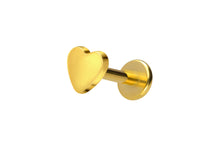 Load image into gallery viewer, Titanium Female Threaded Labret Heart Ear Piercing piercinginspiration®