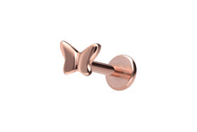 Load the image into the gallery viewer, Titanium Female Threaded Labret Butterfly Ear Piercing piercinginspiration®