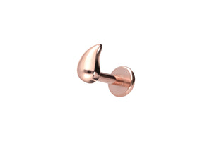 Titanium Teardrop Internally Threaded Labret Ear Piercing piercinginspiration®