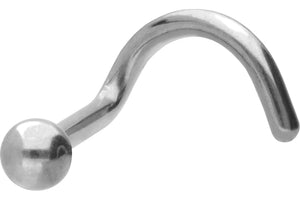 Titanium Basic Nose Stud Round Spiral piercinginspiration®