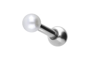 Titanium pearl ear piercing stud earrings piercinginspiration®