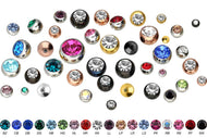 Titan Kristall Gewindekugel Ersatzkugel piercinginspiration®
