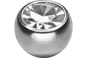Titanium crystal threaded ball replacement ball piercinginspiration®