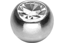 Carica l'immagine nel visualizzatore della galleria, Sfera di ricambio a sfera filettata in cristallo di titanio piercinginspiration®
