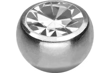 Carica l'immagine nel visualizzatore della galleria, Sfera di ricambio a sfera filettata in cristallo di titanio piercinginspiration®