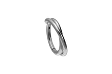 Load the image into the gallery viewer, Titanium Clicker 2 Rings Crossed piercinginspiration®