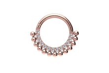 Upload the picture to the gallery viewer, titanium 13 balls crystals clicker ring piercinginspiration®
