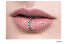 Upload the image to the gallery viewer, Titan Clicker Ring Multiple Crystals piercinginspiration®