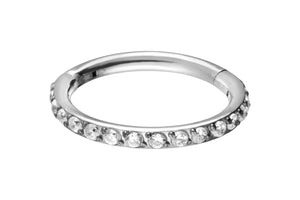 Titan Clicker Ring Multiple Kristalle piercinginspiration®