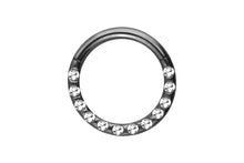 Cargue la imagen en el Visor de la galería, Titan Clicker Epoxy Crystals Clicker Ring piercinginspiration®