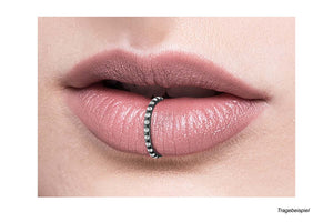 Titan Multiple Epoxy Kristalle Clicker Ring piercinginspiration®