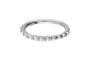 Titanium Multiple Epoxy Crystals Clicker Ring piercinginspiration®