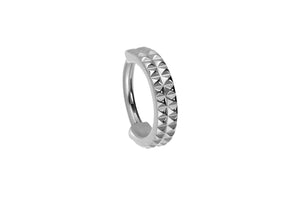 Titanium Studded Rock Clicker Ring piercinginspiration®