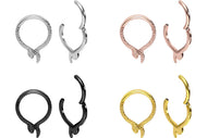 Titan Schlange Spitz Clicker Ring piercinginspiration®