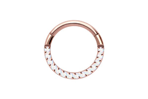 Titanium Rimmed Opal Clicker Ring piercinginspiration®