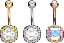 Upload the image to the gallery viewer, Large Crystal Jewel Navel Piercing piercinginspiration®