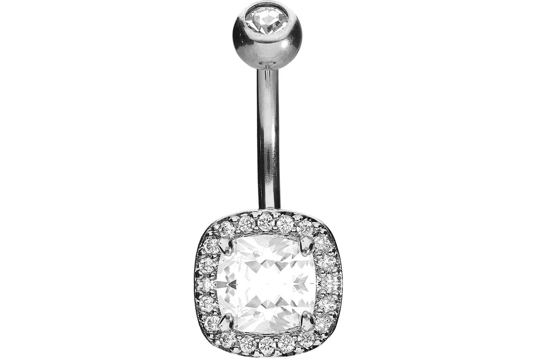 Großer Kristall Juwelen Bauchnabelpiercing piercinginspiration®